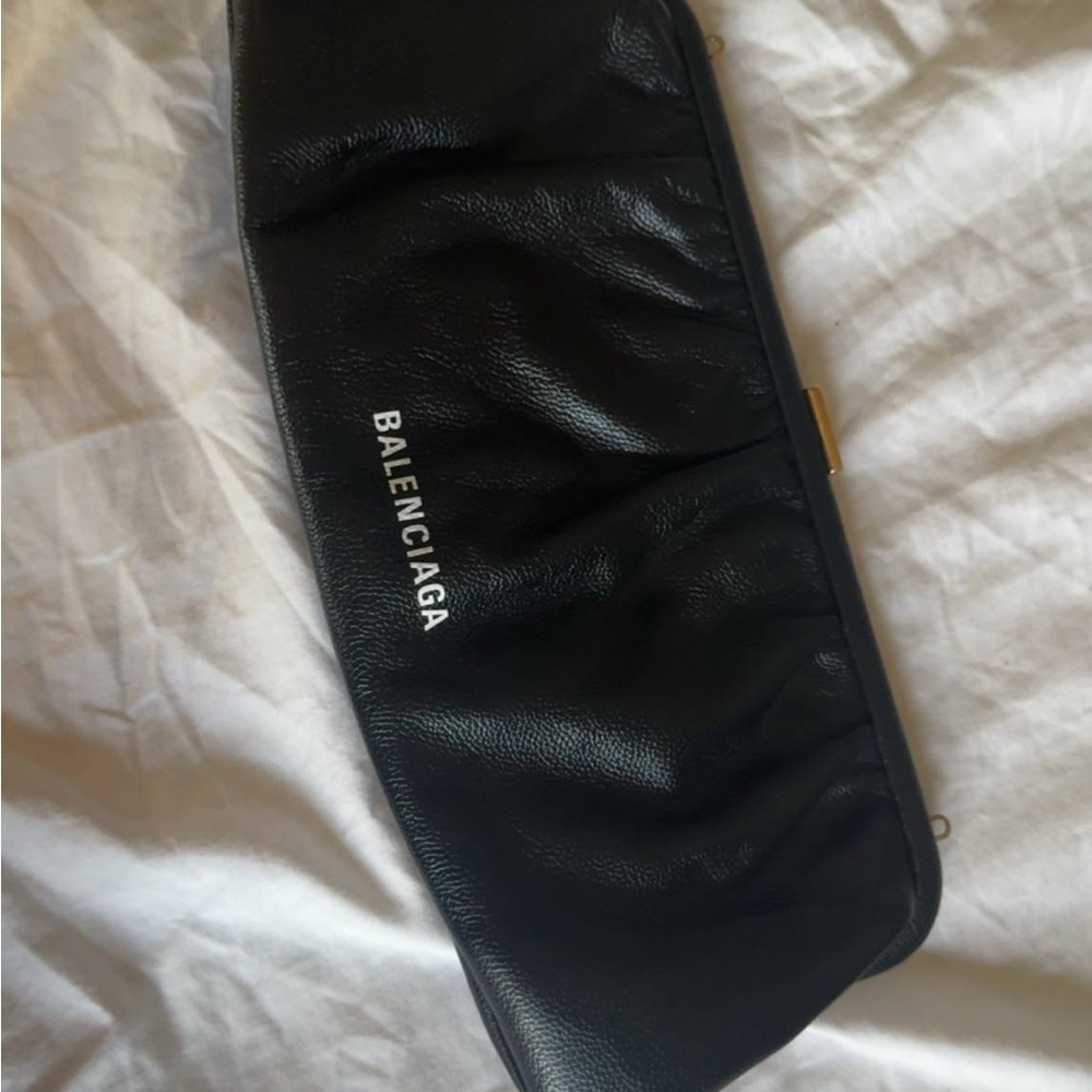 Balenciaga Black Leather Belt Bag